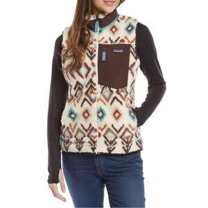 Patagonia Women's Classic Retro-X Vest Size XL Fern Dell Natural